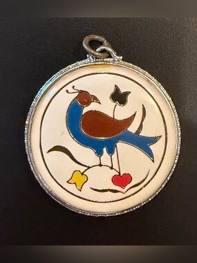 Vintage Bird Pendant Charm